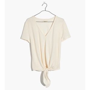 Madewell Texture & thread modern v neck tie